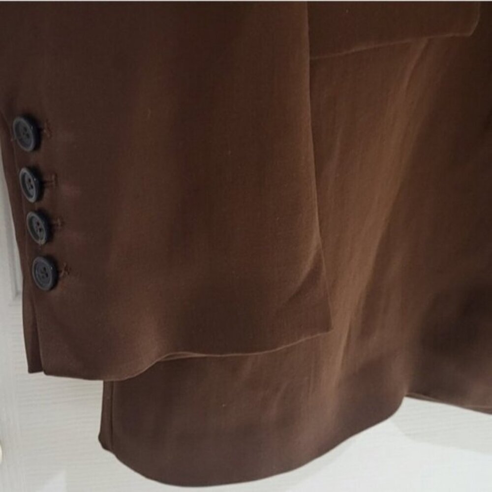 NWT Zara Satin Effect Women's Straight Oversized Flowy Blazer Size XL 90s Chic - Picture 7 of 12